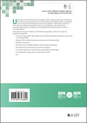 FORMULARIOS CIVILES: CAPACIDAD, FILIACION Y FAMILIA, de , DEPARTAMENTO DE REDACCION DE LA LEY | portada del libro