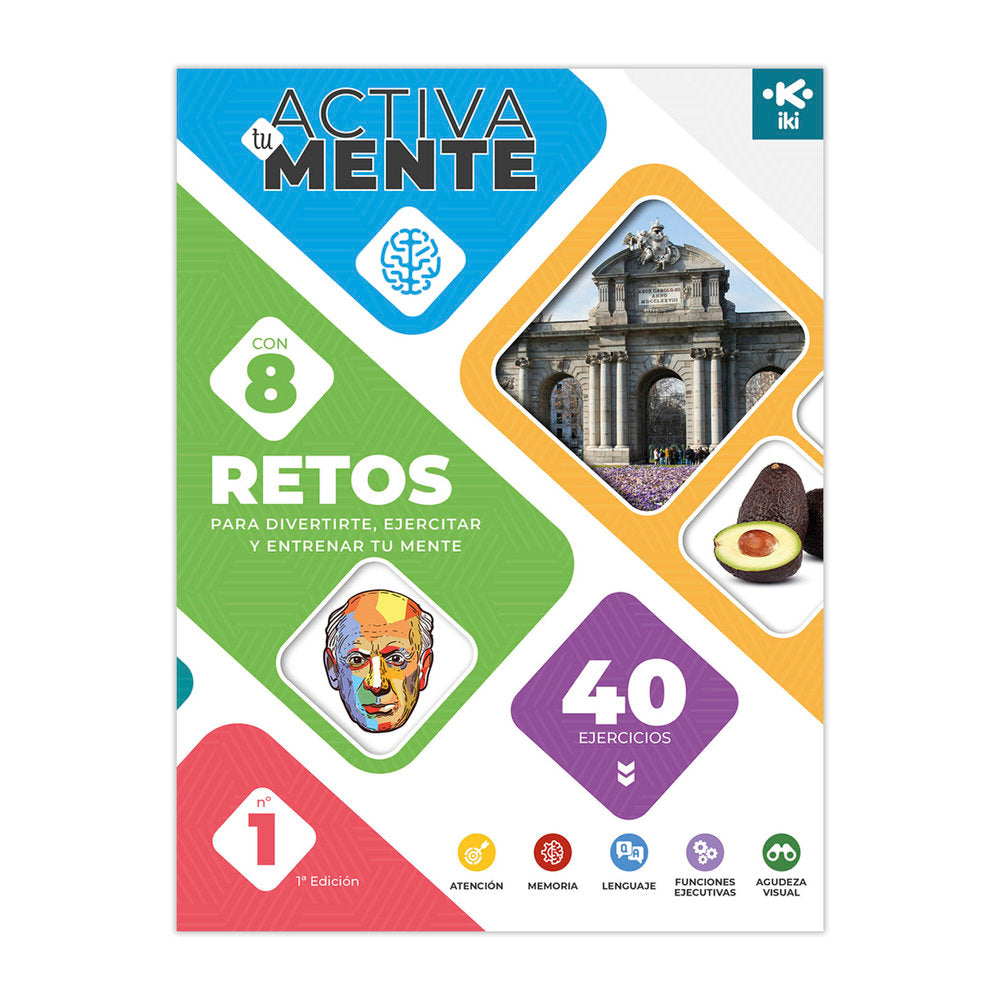 ACTIVA TU MENTE - RETOS Nº 1, de OSAMBELA ECHEVERRIA | portada del libro