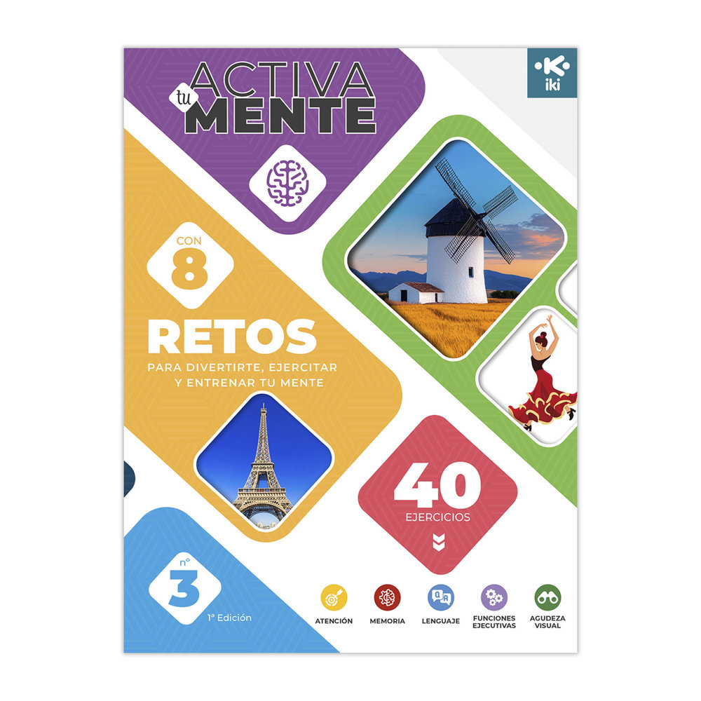 ACTIVA TU MENTE - RETOS Nº 3, de OSAMBELA ECHEVERRIA | portada del libro