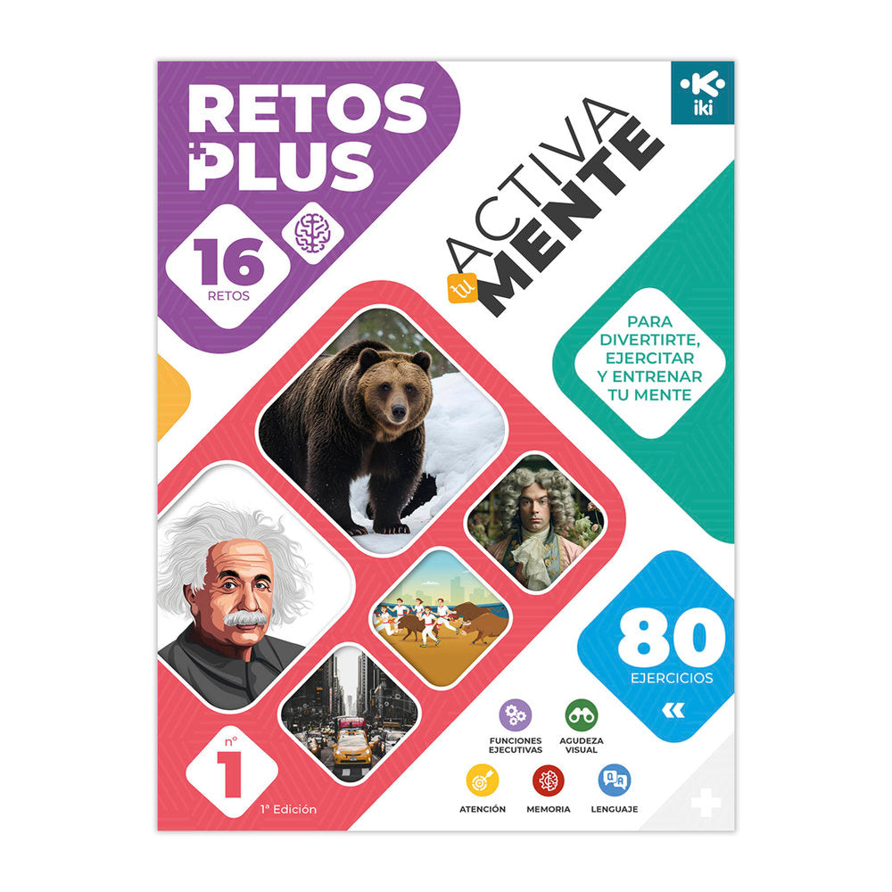 ACTIVA TU MENTE - RETOS PLUS - Nº 1, de OSAMBELA ECHEVERRIA | portada del libro