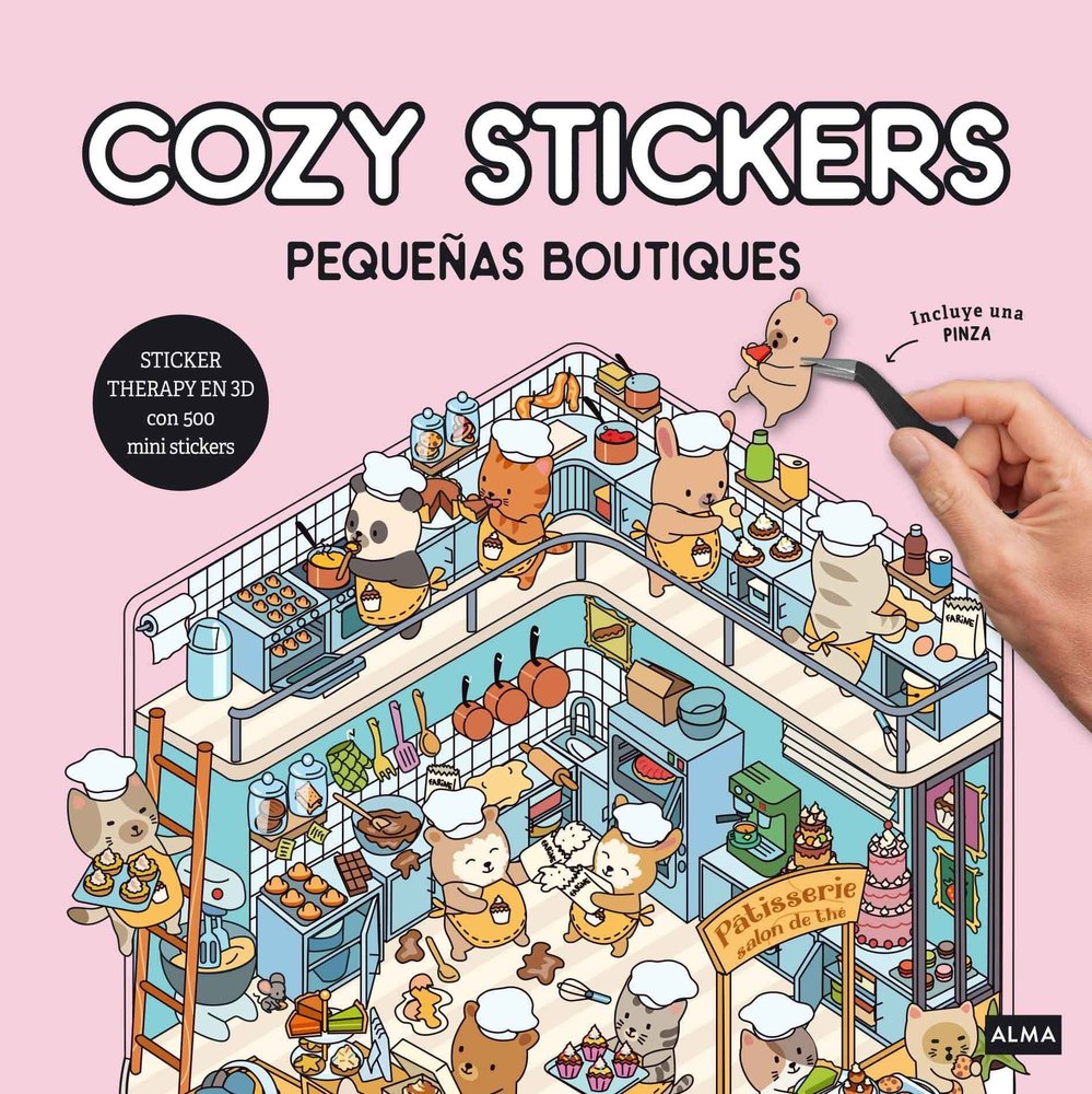 PEQUEÑAS BOUTIQUES (COZY STICKERS), de BOYER, ALAIN | portada del libro