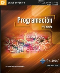 PROGRAMACION. 2ª EDICION (CFGS), de BARQUILLA GALEANO | portada del libro