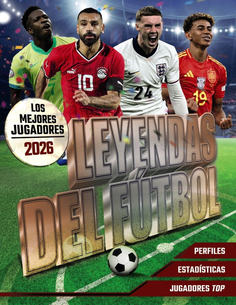 LEYENDAS DEL FUTBOL LOS MEJORES JUGADORES 2026, de BALLHEIMER, DAVID | portada del libro