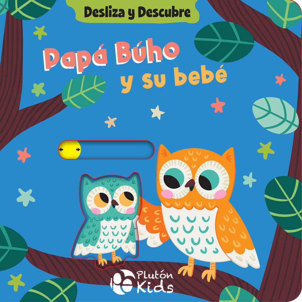 Desliza y descubre: Papá Búho y su bebé, de Autores, Varios | portada del libro