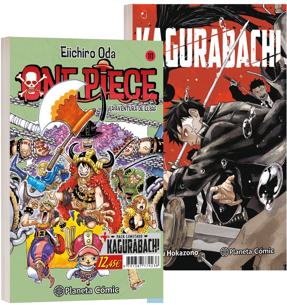 ONE PIECE Nº 111 + KAGURABACHI Nº 01 (PACK ESPECIAL), de VARIOS AUTORES | portada del libro