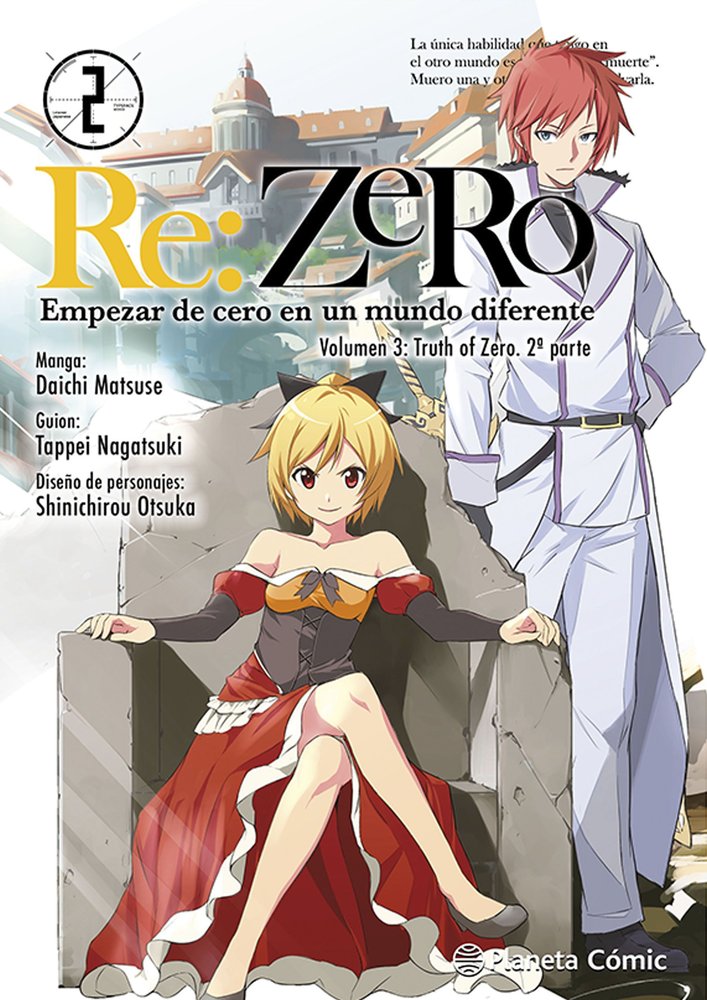 RE:ZERO CHAPTER 3 MANGA 2, de TAPPEI NAGATSUKI | portada del libro