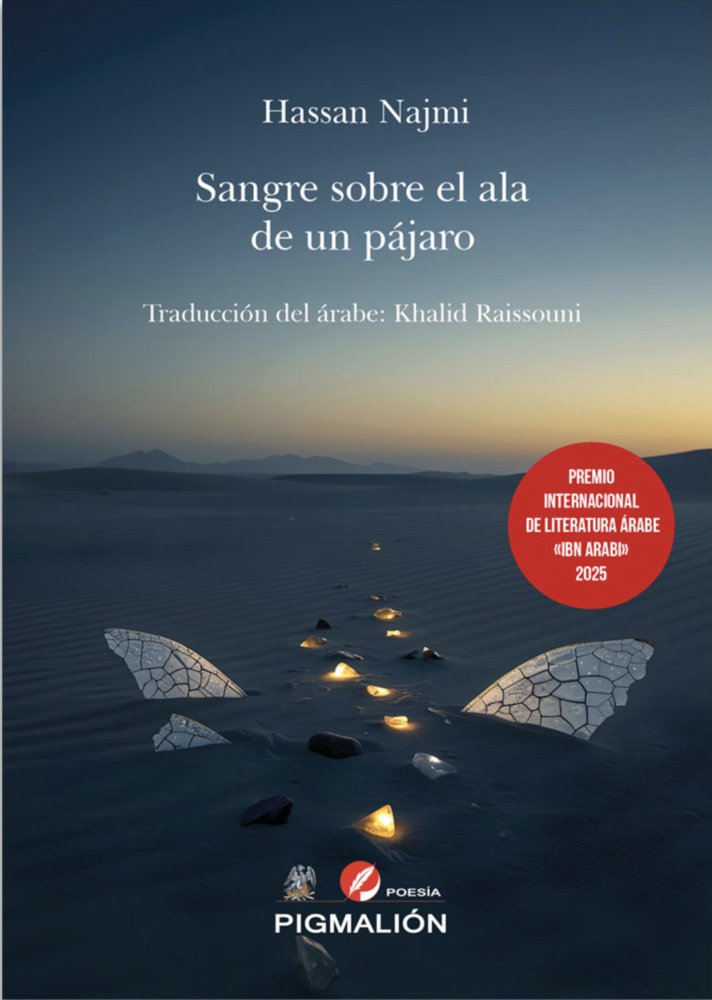 SANGRE SOBRE EL ALA DE UN PÁJARO, de Najmi, Hassan | portada del libro