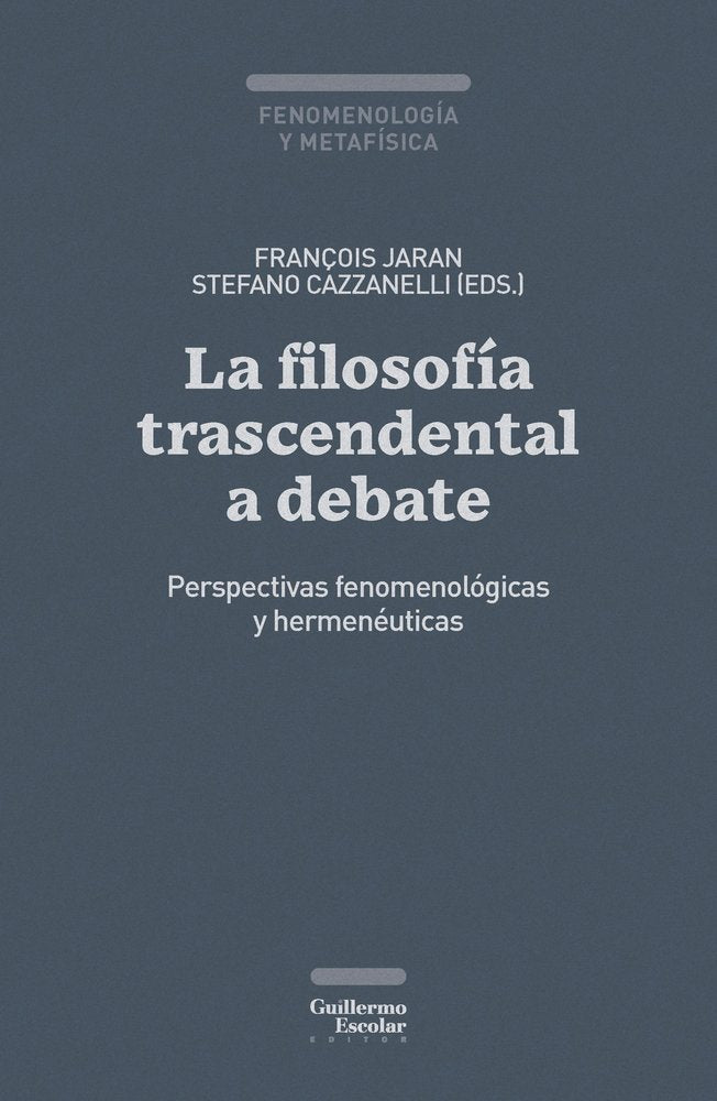 LA FILOSOFIA TRASCENDENTAL A DEBATE | portada del libro