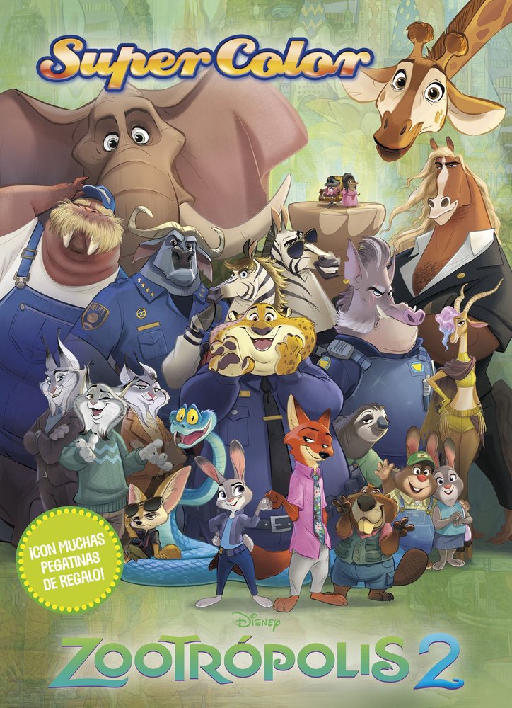 ZOOTROPOLIS 2 SUPERCOLOR, de DISNEY | portada del libro