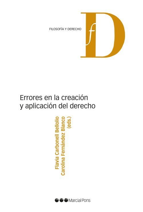 ERRORES EN LA CREACION Y APLICACION DEL DERECHO, de CARBONELL BELLOLIO,FLAVIA | portada del libro