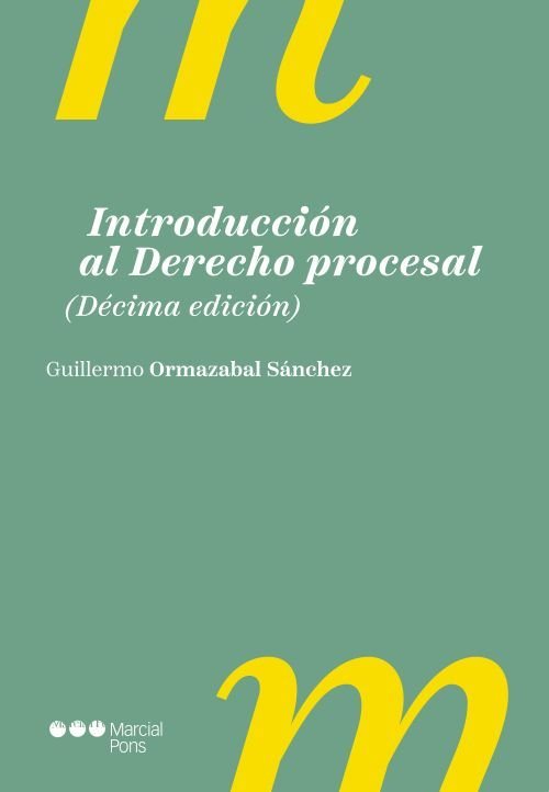 INTRODUCCION AL DERECHO PROCESAL, de ORMAZABAL SANCHEZ,GUILLERMO | portada del libro