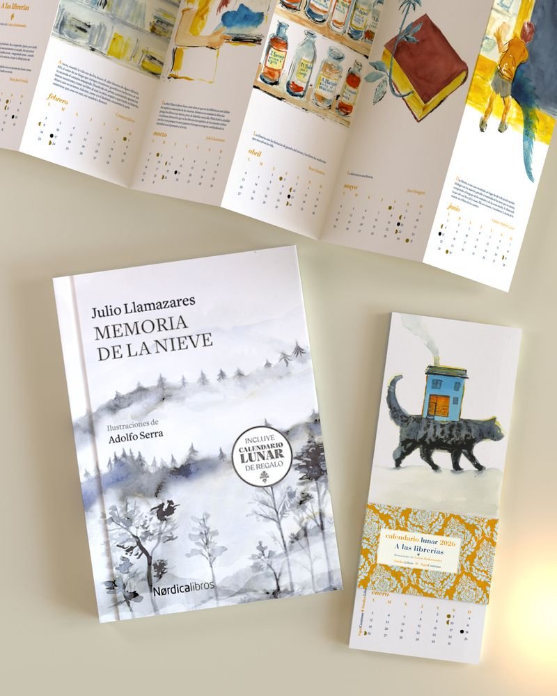 Ed. Especial Memoria de la nieve Calendario lunar, de LLAMAZARES,JULIO | portada del libro