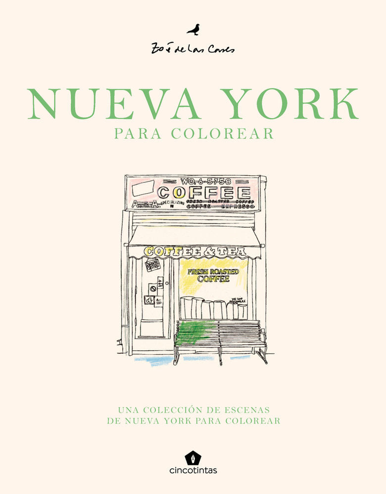 NUEVA YORK PARA COLOREAR, de DE LAS CASES,ZOE | portada del libro