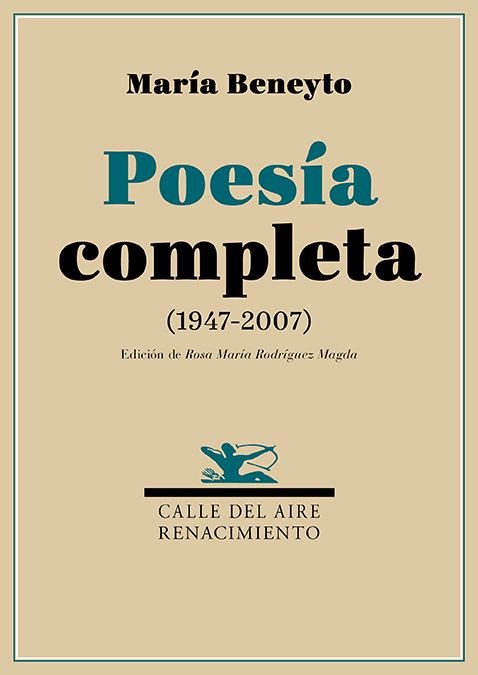 POESIA COMPLETA, de BENEYTO, MARIA | portada del libro