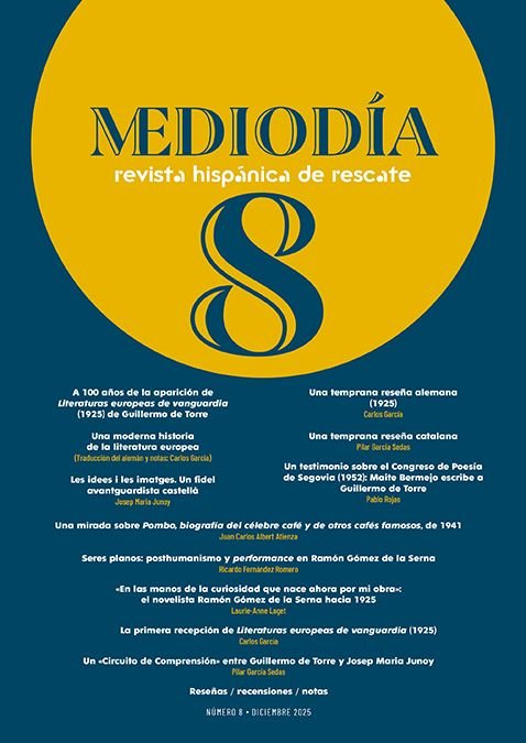 MEDIODIA. REVISTA HISPANICA DE RESCATE. 8 | portada del libro