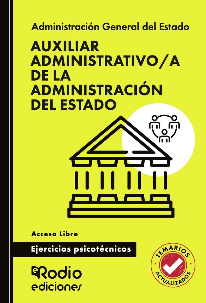 AUXILIAR ADMINISTRATIVO/A ADMINISTRACION ESTADO EJERCICIOS | portada del libro