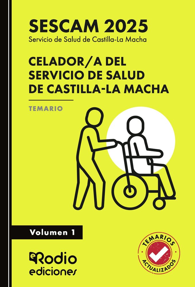 Celador a del Servicio de Salud de Castilla La Macha (SESCAM 2025). Temario. Volumen 1, de AA.VV. | portada del libro