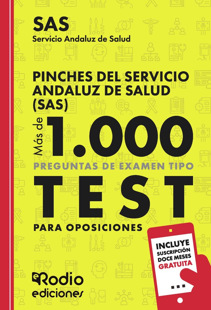 PINCHE SERVICIO ANDALUZ SALUD SAS MAS DE 1.000 PREGUNTAS | portada del libro