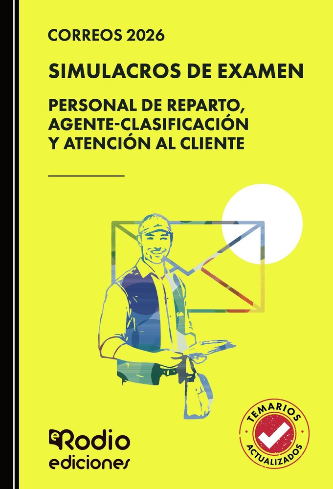 CORREOS 2026 SIMULACRO EXAMEN PERSONAL REPARTO AGENTE CLASI | portada del libro