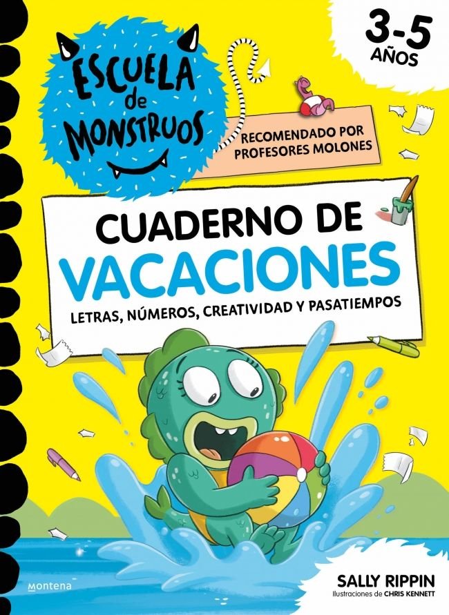ESCUELA DE MONSTRUOS: CUADERNO DE VACACIONES, de RIPPIN, SALLY | portada del libro