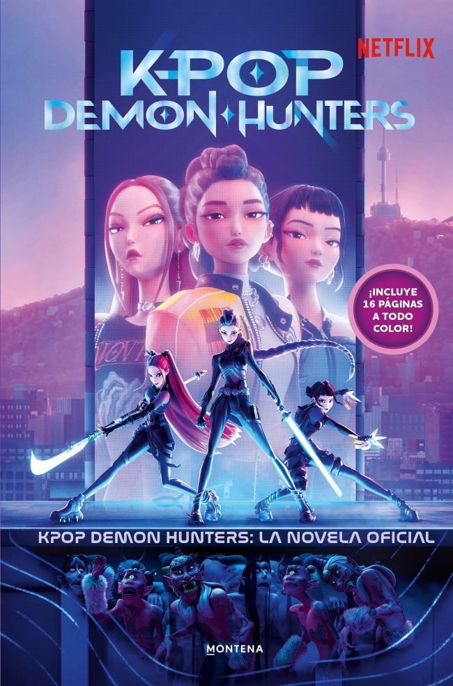 KPOP DEMON HUNTERS: LA NOVELA OFICIAL, de KPOP DEMON HUNTERS, | portada del libro