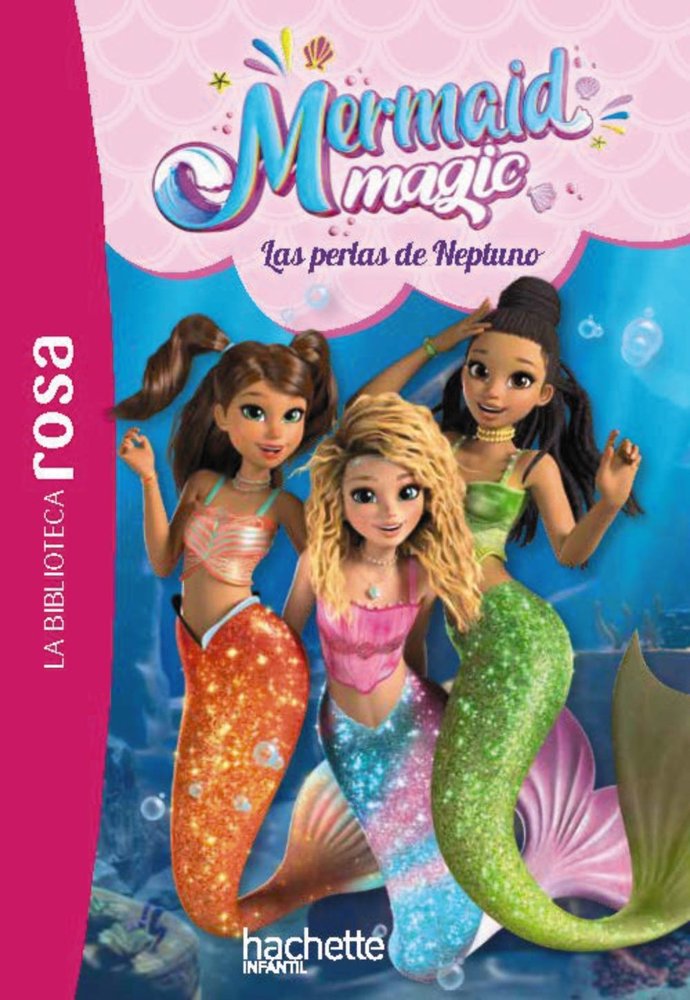 LA BIBLIOTECA ROSA MERMAID MAGIC 1 LAS PERLAS DE NEPTUNO, de RUBIO-BARREAU, VANESSA | portada del libro