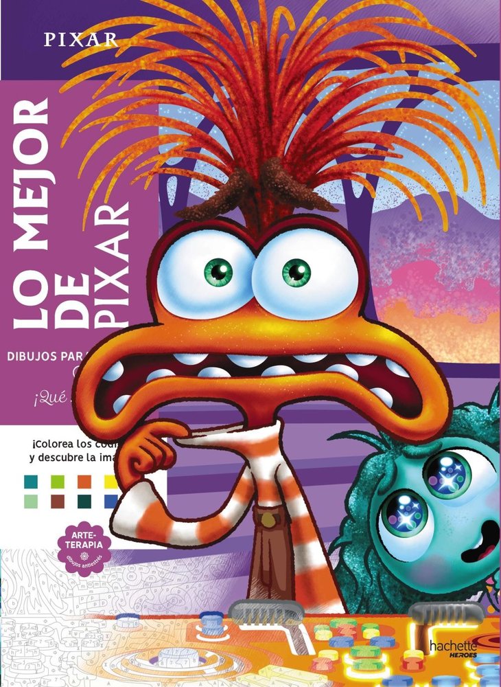 DIBUJOS PARA COLOREAR QUE MISTERIO LO MEJOR DE PIXAR, de VARIOS AUTORES | portada del libro
