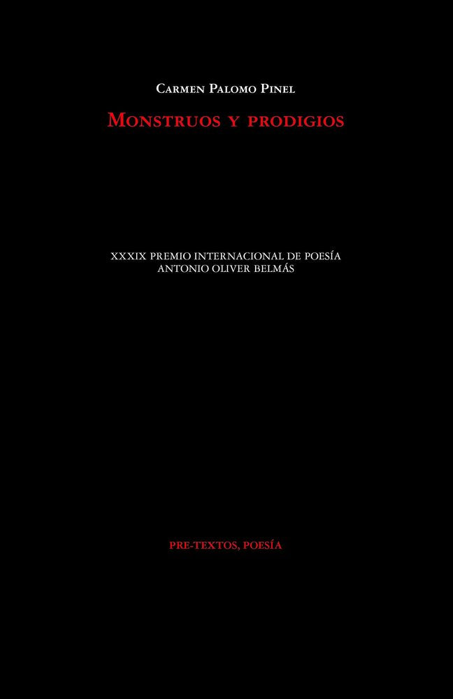 MONSTRUOS Y PRODIGIOS, de PALOMO PINEL | portada del libro