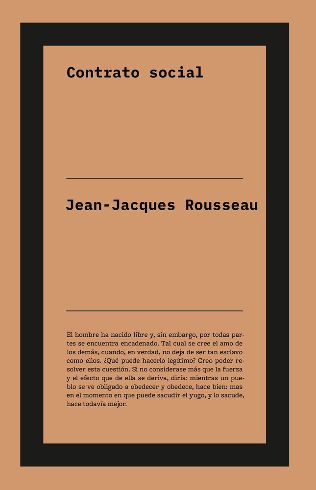 CONTRATO SOCIAL, de ROUSSEAU, JEAN-JACQUES | portada del libro