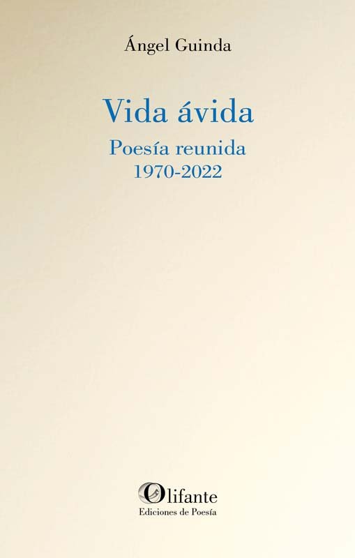 VIDA AVIDA, de GUINDA | portada del libro