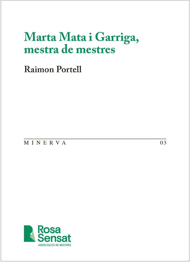 MARTA MATA I GARRIGA, MESTRA DE MESTRES, de PORTELL, RAIMON | portada del libro