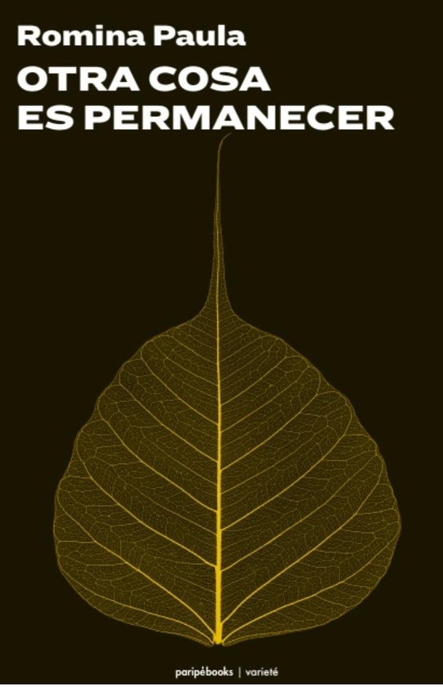 OTRA COSA ES PERMANECER, de ROMINA, PAULA | portada del libro