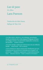 LUZ DE PASO, de LARA PAWSON | portada del libro