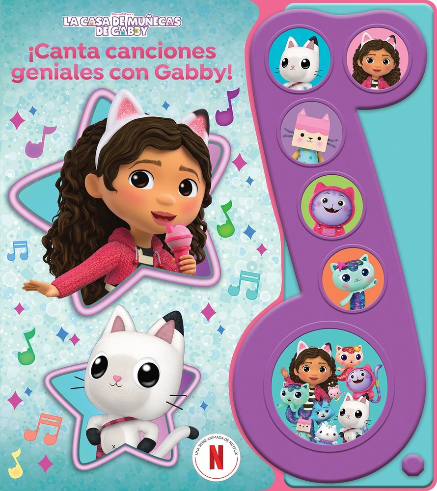 CANTA CANCIONES GENIALES CON GABBY, de GABBY'S DOLLHOUSE | portada del libro