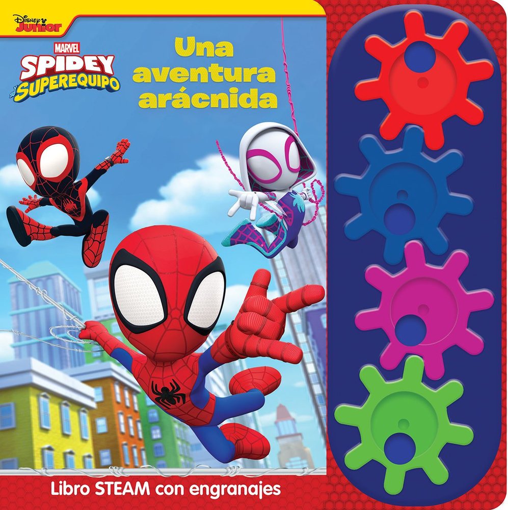UNA AVENTURA ARACNIDA. LIBRO STEAM CON ENGRANAJES SPIDEY, de SPIDEY | portada del libro