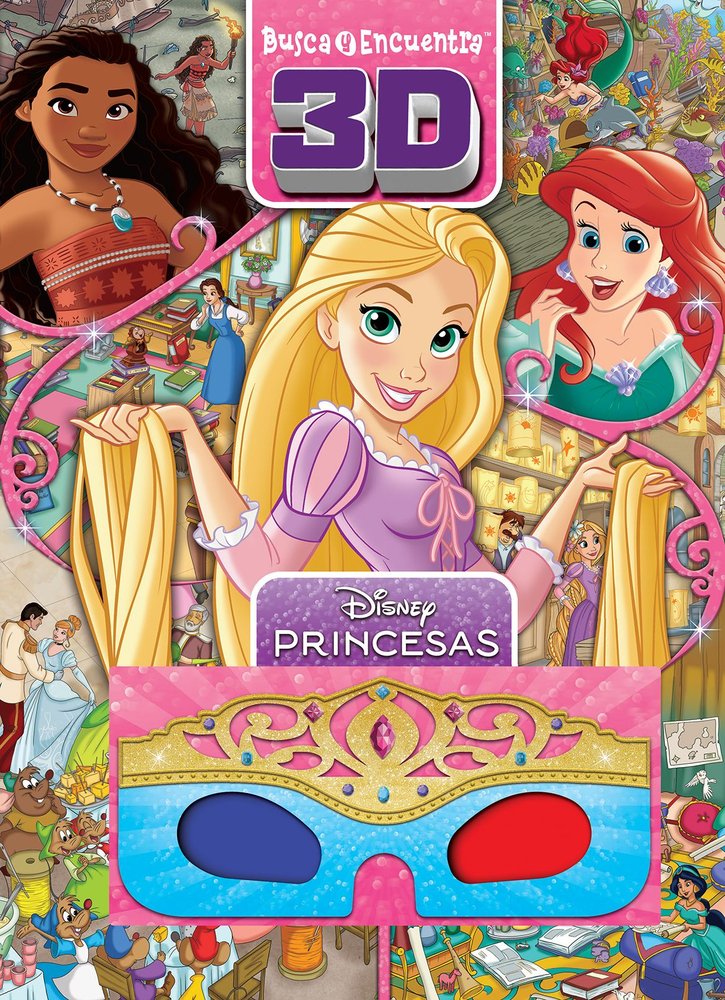 BUSCA Y ENCUENTRA 3D PRINCESAS DISNEY, de PRINCESAS DISNEY | portada del libro