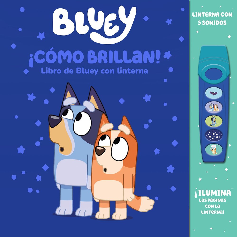 COMO BRILLAN! LIBRO DE BLUEY CON LINTERNA., de BLUEY | portada del libro