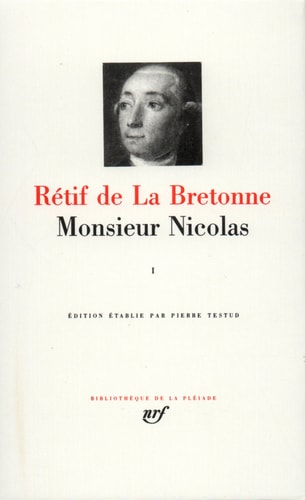 MONSIEUR NICOLAS T1, de Nicolas-Edme Retif de La Bretonne | portada del libro