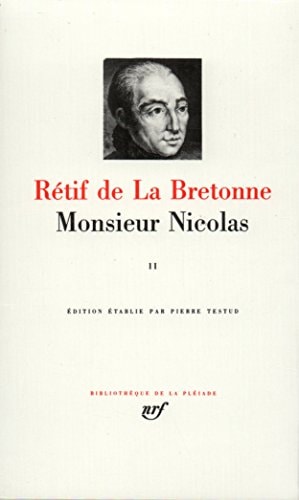 MONSIEUR NICOLAS T2, de Nicolas-Edme Retif de La Bretonne | portada del libro