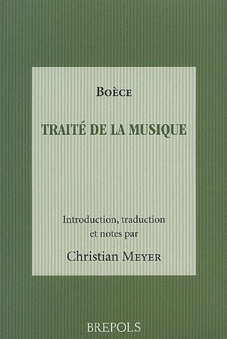 BOECE TRAITE DE LA MUSIQUE, de MEYER C | portada del libro