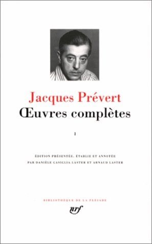 OEUVRES COMPLETES T1, de Jacques Prévert | portada del libro