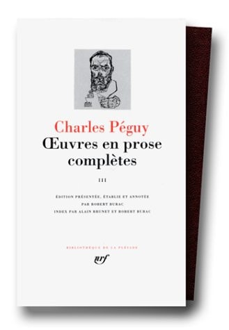 OEUVRES EN PROSE COMPLETES T3, de Charles Péguy | portada del libro