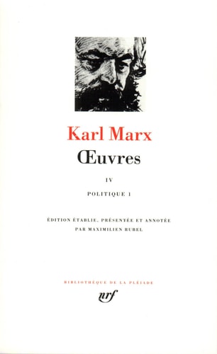 OEUVRES T4 POLITIQUE 1, de Karl Marx | portada del libro