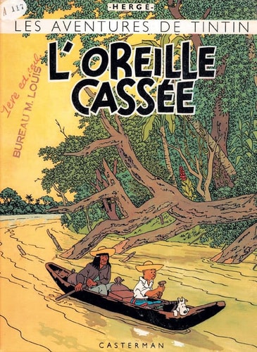 TINTIN FAC-SIMILE COULEURS -6- L'OREILLE CASSEE, de Hergé | portada del libro