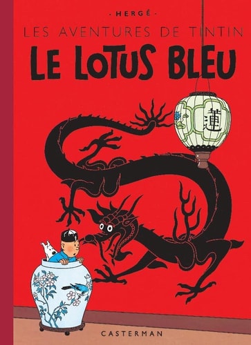 TINTIN FAC-SIMILE COULEURS -5- LE LOTUS BLEU, de Hergé | portada del libro