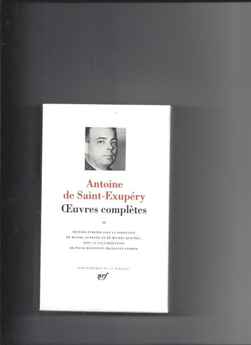 OEUVRES COMPLETES T2, de Antoine de Saint-Exupery | portada del libro