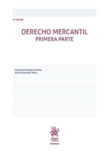 DERECHO MERCANTIL PRIMERA PARTE, de VV.AA | portada del libro