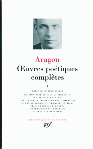 OEUVRES POETIQUES COMPLETES T1, de Louis Aragon | portada del libro