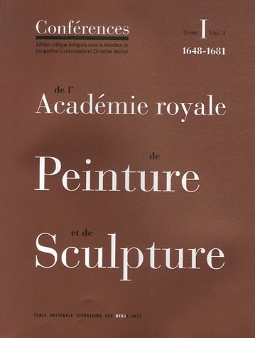 1-V1 CONFERENCES DE L'ACADEMIE ROYALE D, de Jacqueline Lichtenstein | portada del libro