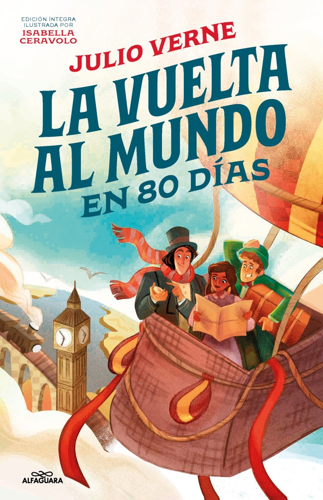 LA VUELTA AL MUNDO EN 80 DIAS (ALFAGUARA CLASICOS), de VERNE | portada del libro